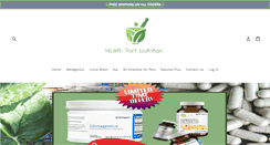 Desktop Screenshot of healthportnutrition.com